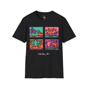 Pop Shop V (Keith Haring, 1989) Unisex Softstyle T-Shirt