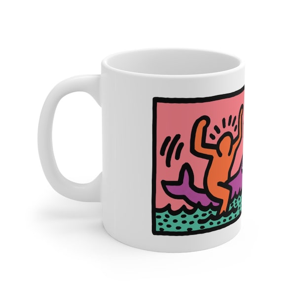 Pop Shop V:2 (Keith Haring, 1989) in Ceramic Mug 11oz