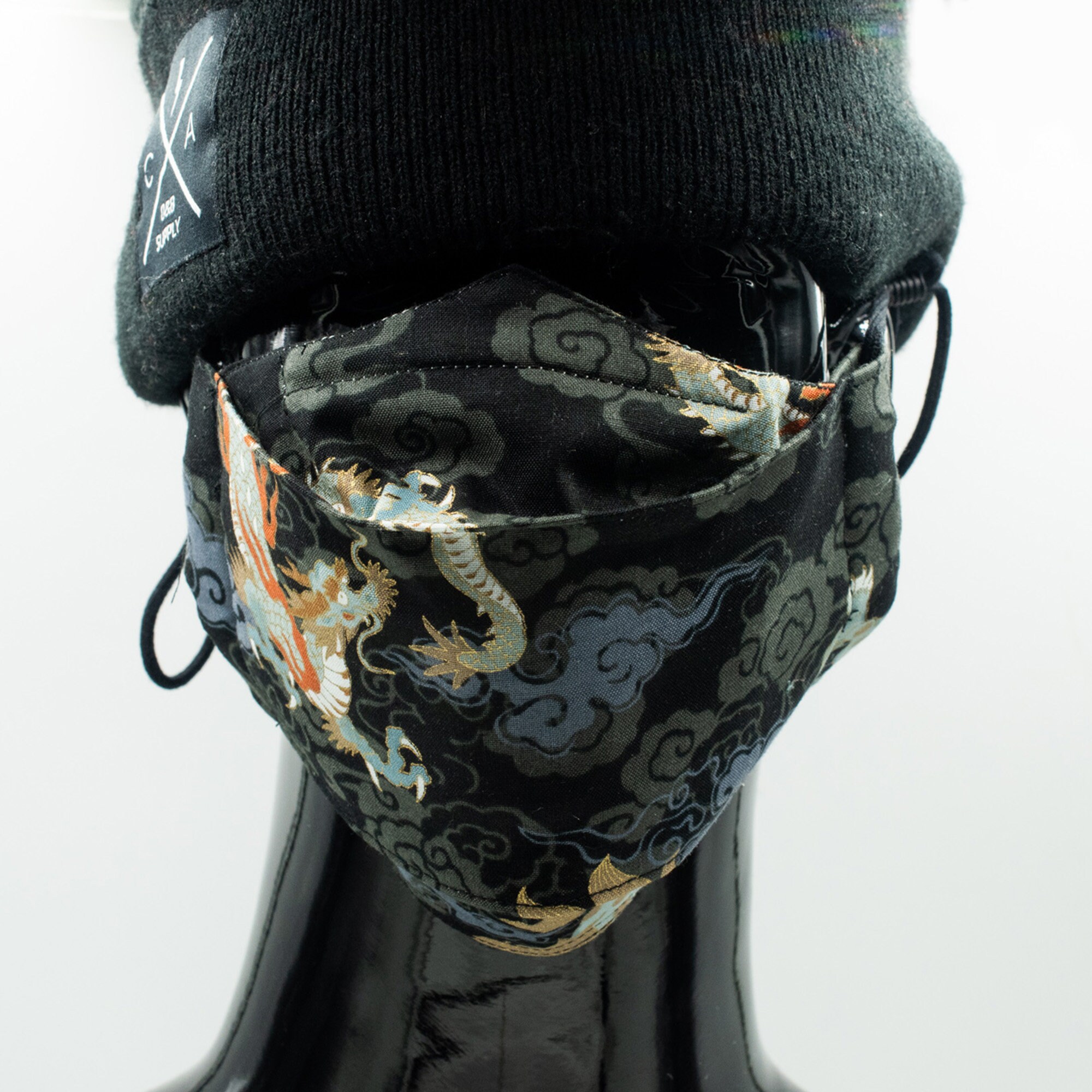 Máscara facial japonesa/china dragon de streetwear dragon Etsy