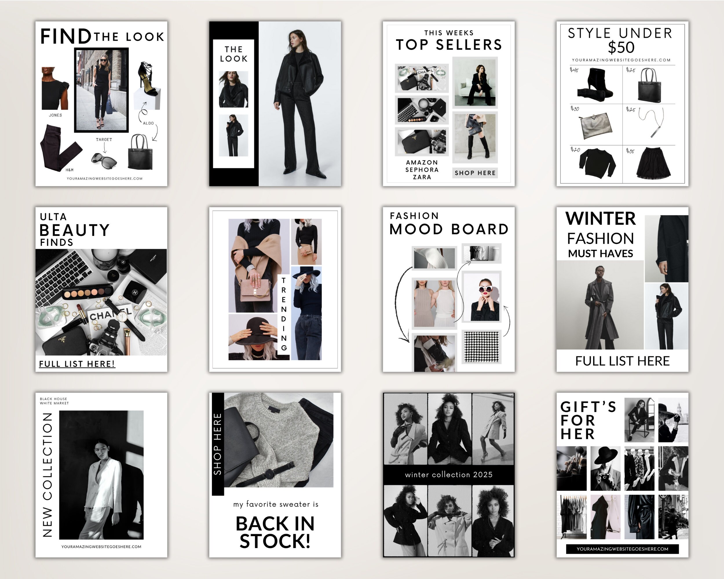LTK Template LTK Collage LTK Canva Template Liketoknowit Posts Content ...