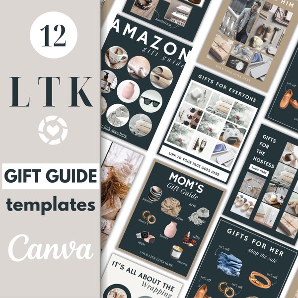 LTK Template LTK Collage LTK Canva Template Gift Guide Template Instagram Fashion Canva Editable Template