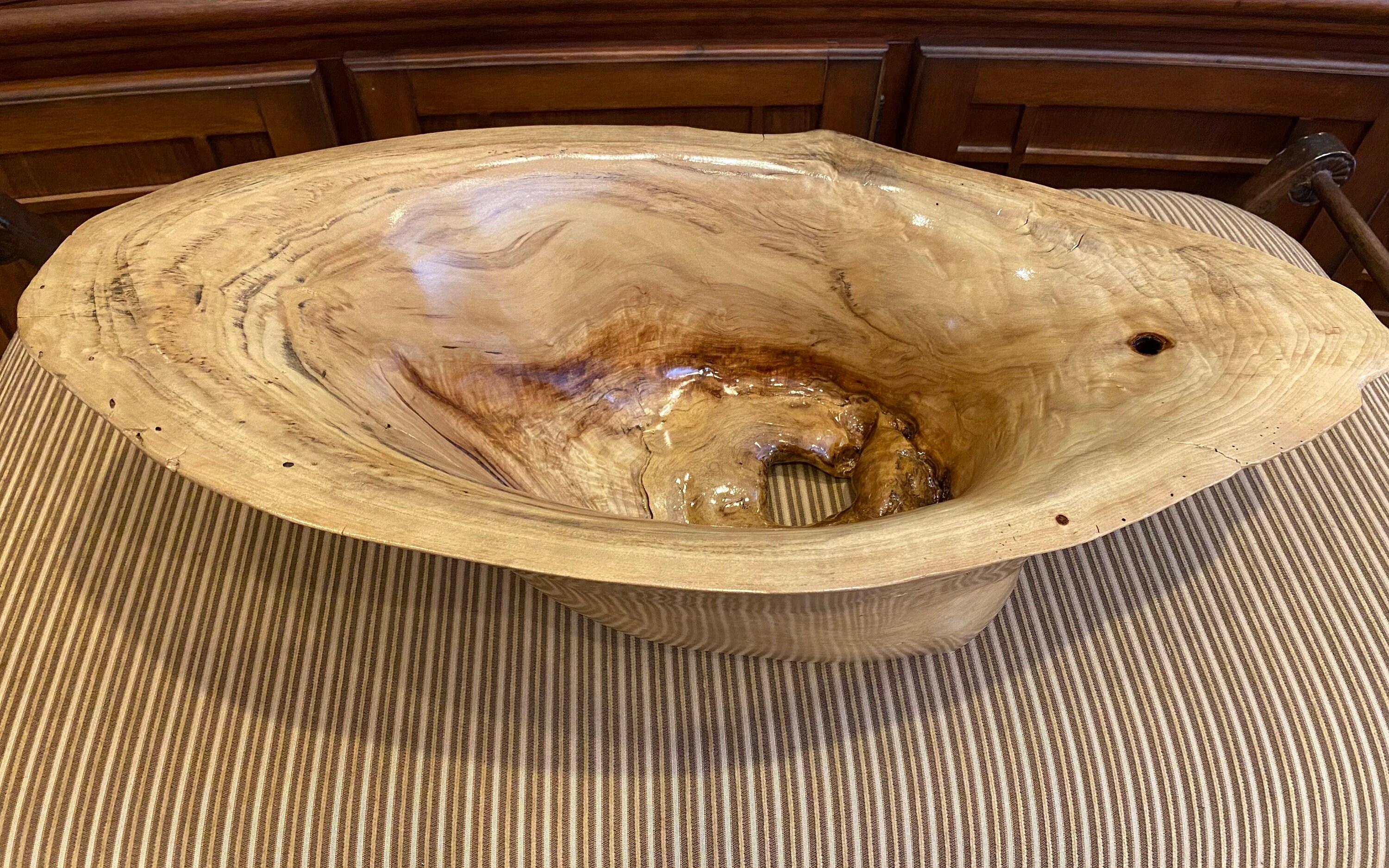 Large carved wood centerpiece Etsy