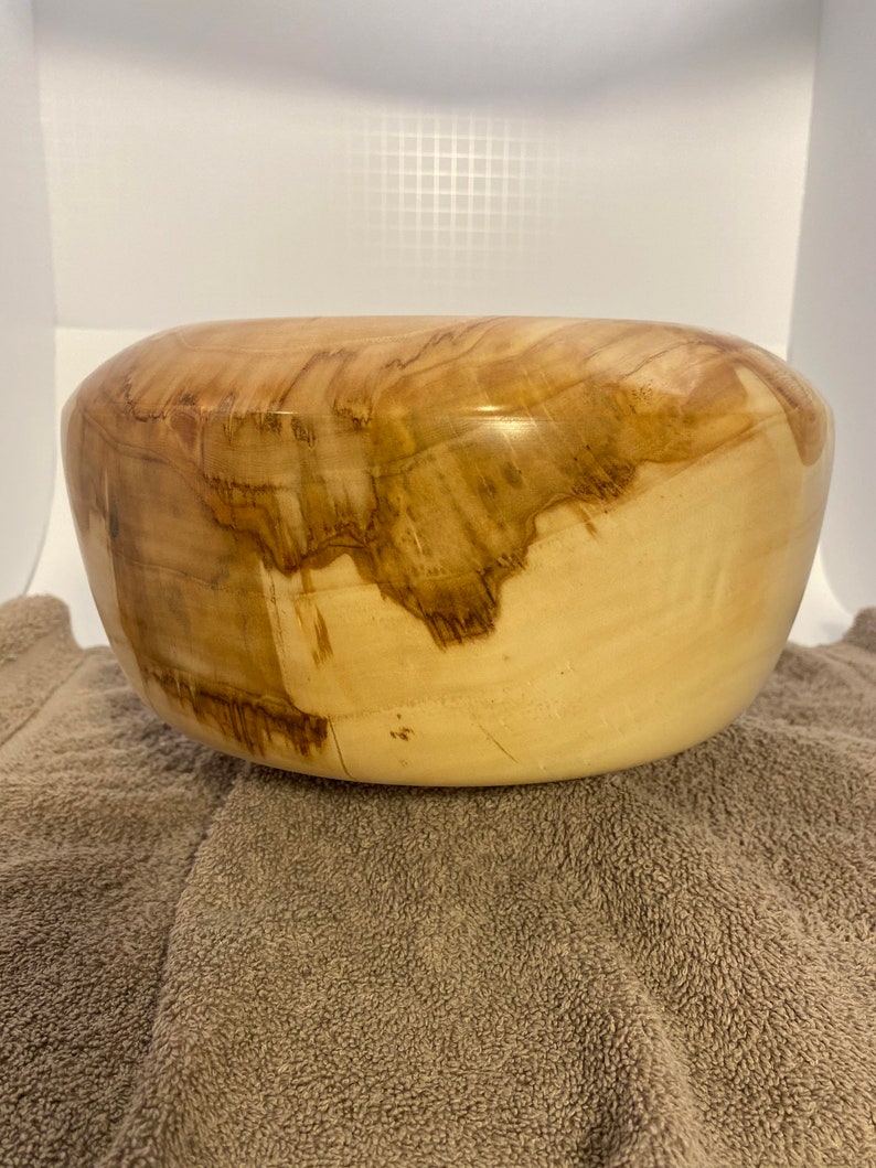 Beautiful Cottonwood Bowl turned on lathe!
