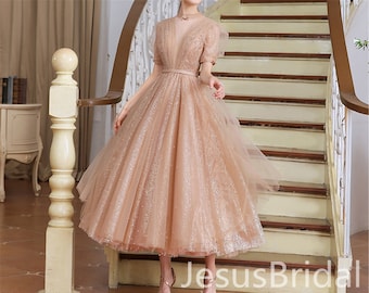 tea length evening dresses