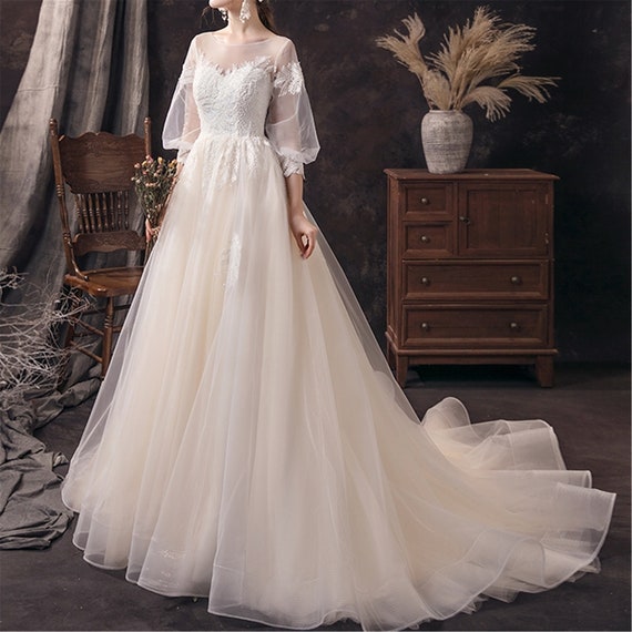Long Sleeve Wedding Dress Belt 