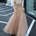 Sleeveless Prom Dress Long,Gold Champagne Prom Dresses,A-line Evening Dress,Beading Party Dress,Formal Dress Belt,Evening Gown Women Girls 