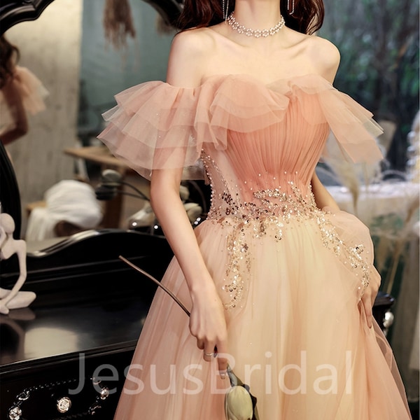 Coral Pink Dress Etsy