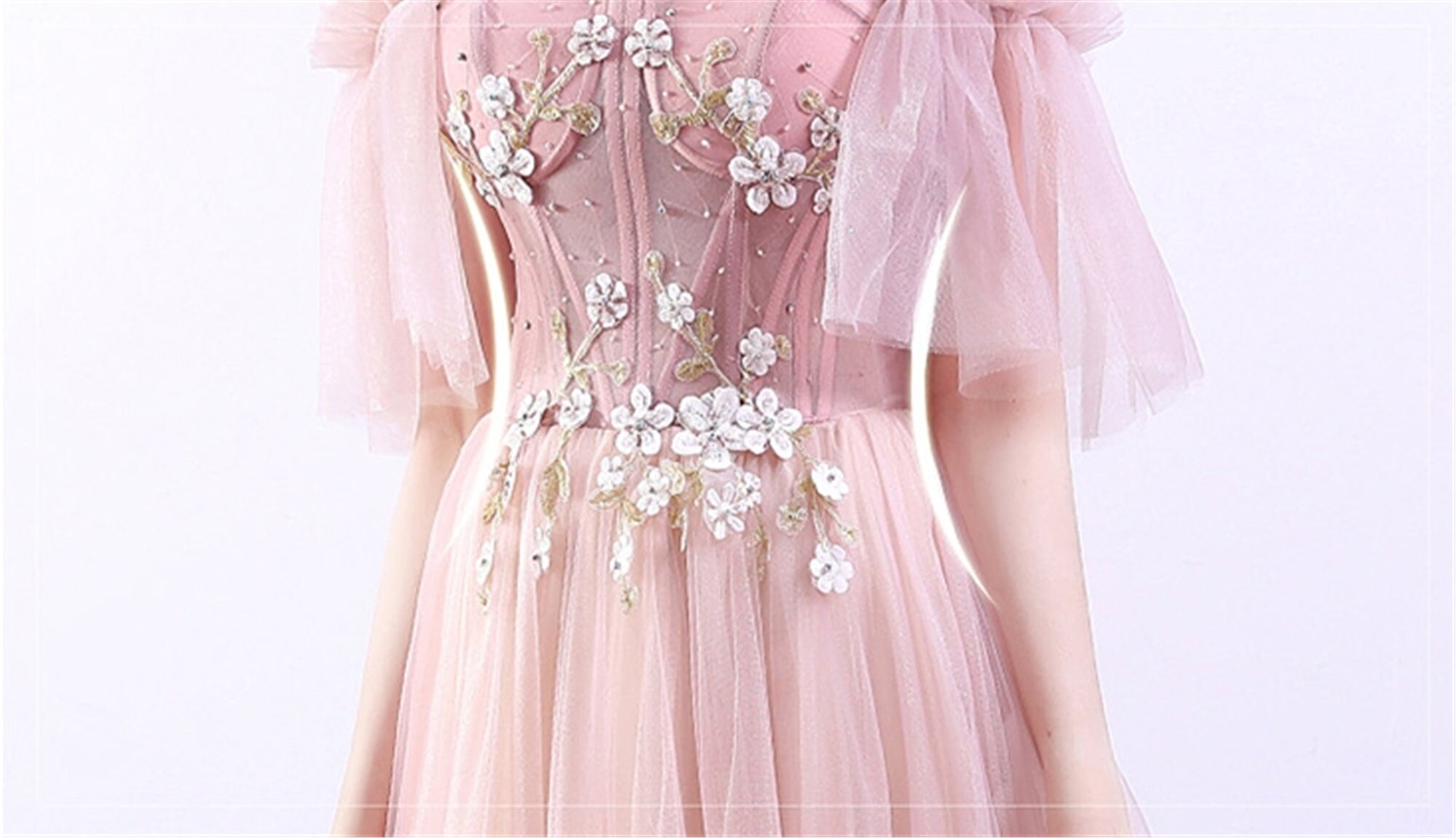Pink off Shoulder Prom Dress Flower Lace-up Long Party Dress - Etsy