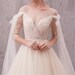 Champagne Tulle Bow Wedding Dress With Open Back Sleeves Backless Fairy Bridal Dress Gown Court Train Sexy Bridal Gowns And Separates Girl 