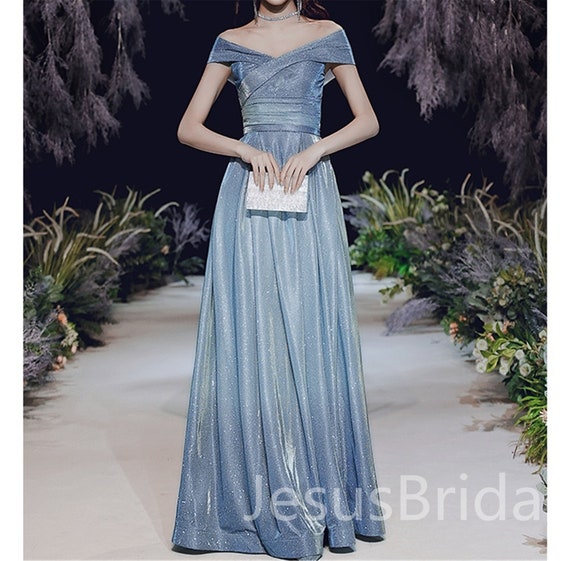 off Shoulder Prom Dress 