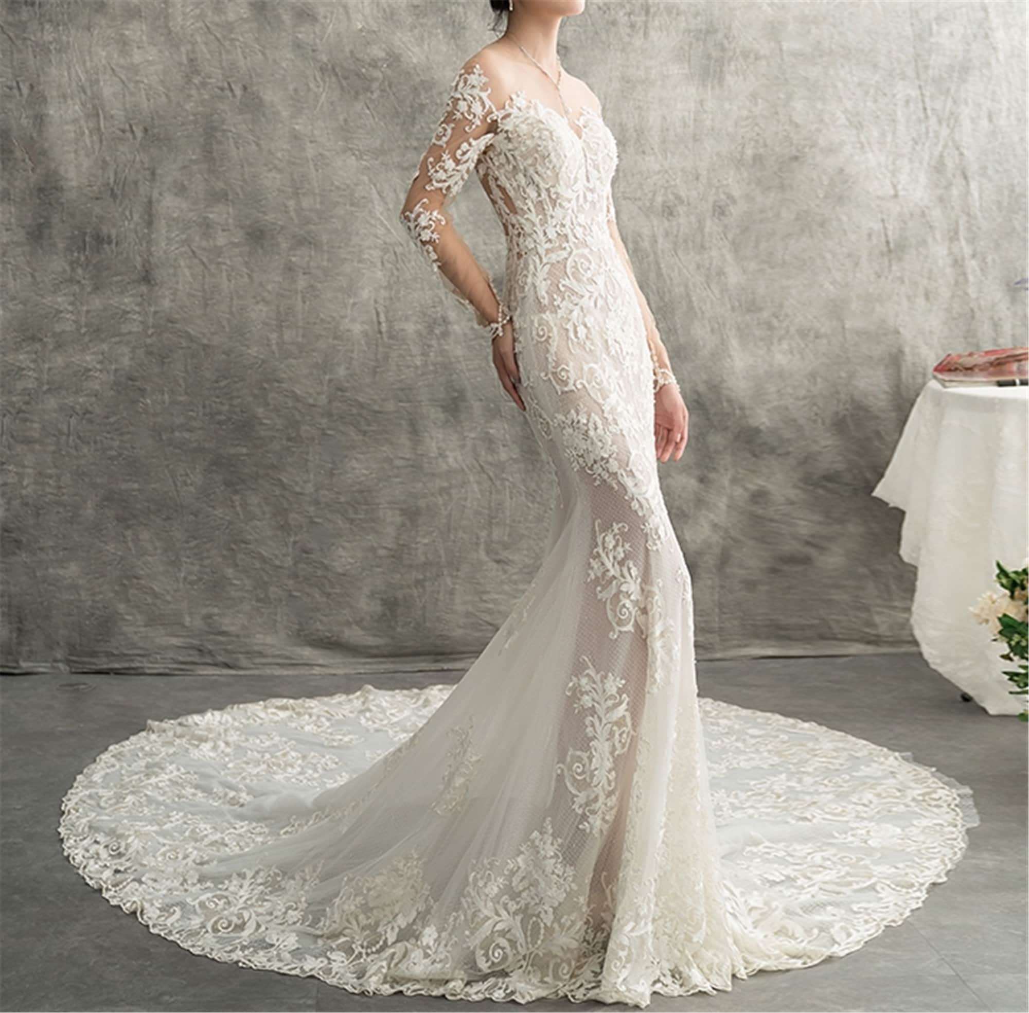 Mermaid Wedding Dresslace Wedding 