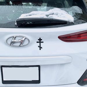 Orthodox Christian Cross Car Decal
