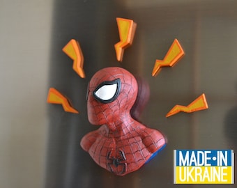 Spidermonk Fridge Magnet: Handmade Comic Fan Gift
