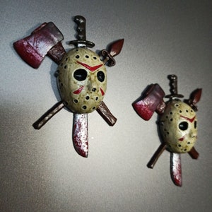 Jason Voorhees collectible  magnet / Friday 13th magnet / custom Horror/ creepy / Horror  Decor toy
