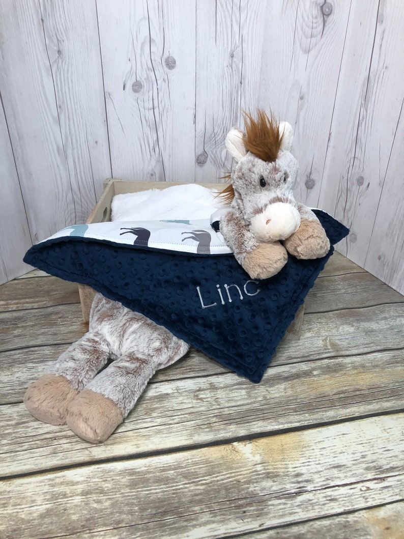 Horse Plush Lovey Security Blanket Horse Plush Lovey Horse Etsy