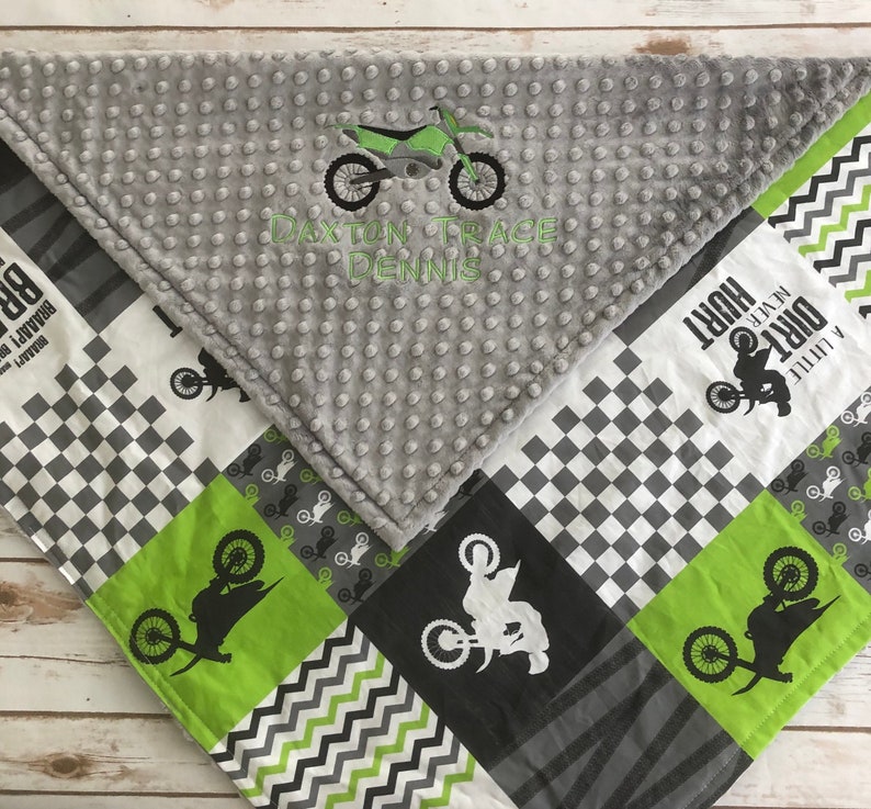 lime green dirt bike