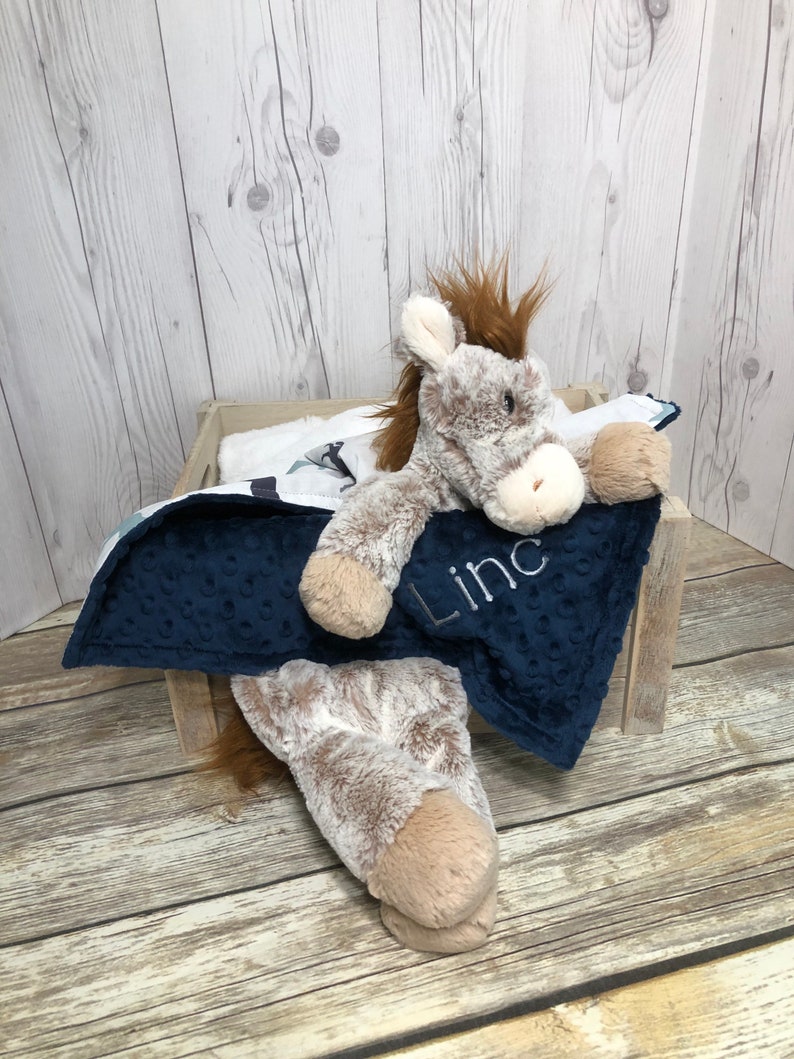 Horse Plush Lovey Security Blanket Horse Plush Lovey Horse Etsy