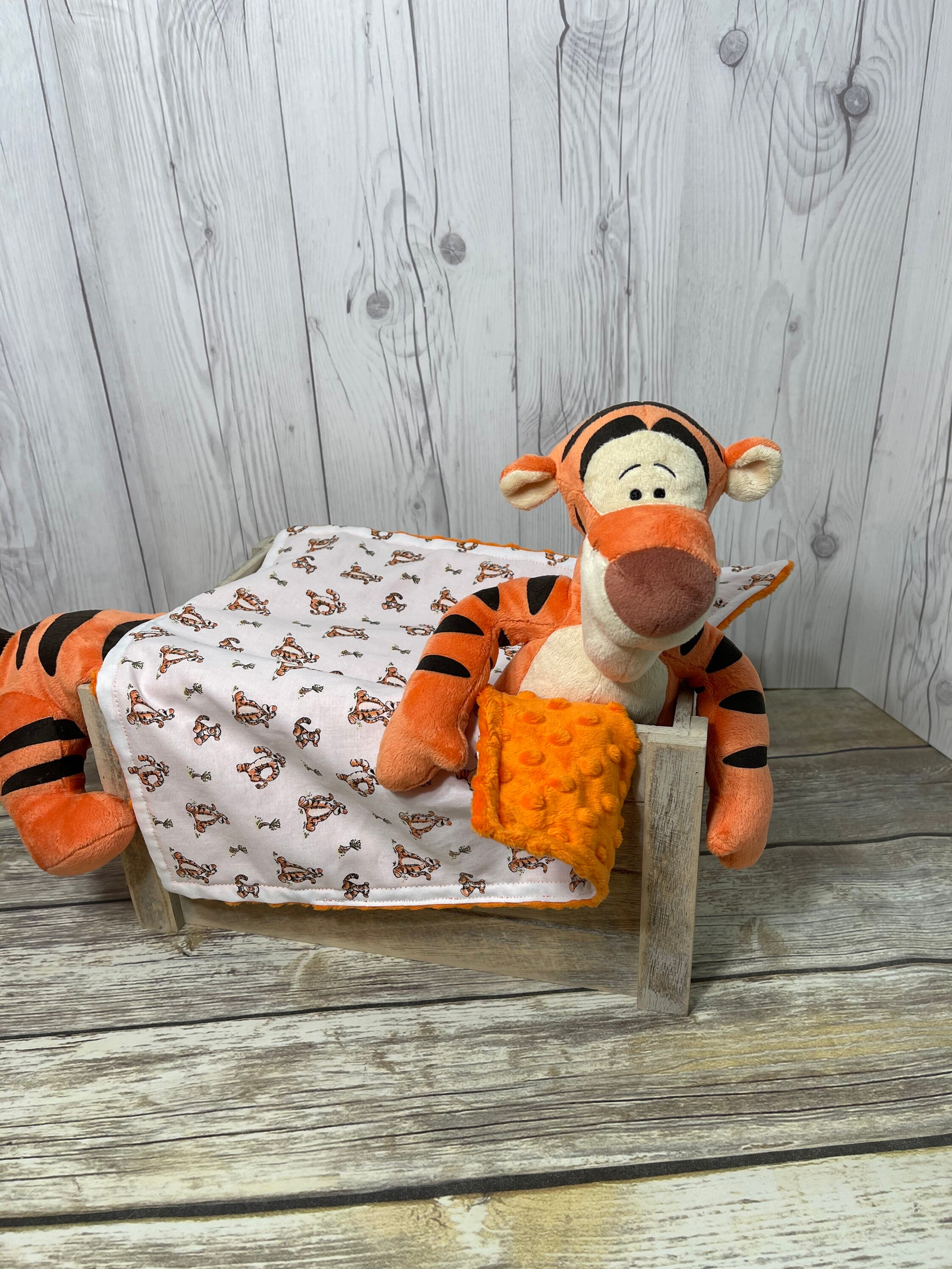Tigger Plush Lovey Security Blanket Personalized Tigger Etsy