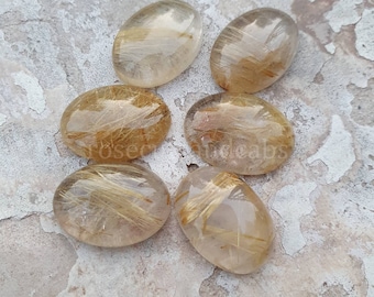 Lot of Stunning 25 Pieces AAA Quality Black Rutile 4X4 mm round Rose Cut Loose Gemstone Calibrated
