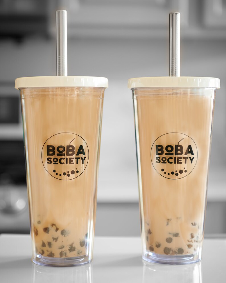 2pack réutilisable Bubble Boba Tea Tumbler avec pailles boba Etsy
