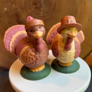 Avon Turkey-tweetal zout- en pepervaatjes - vintage