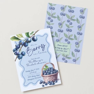Berry in Love Bridal Shower Invitation