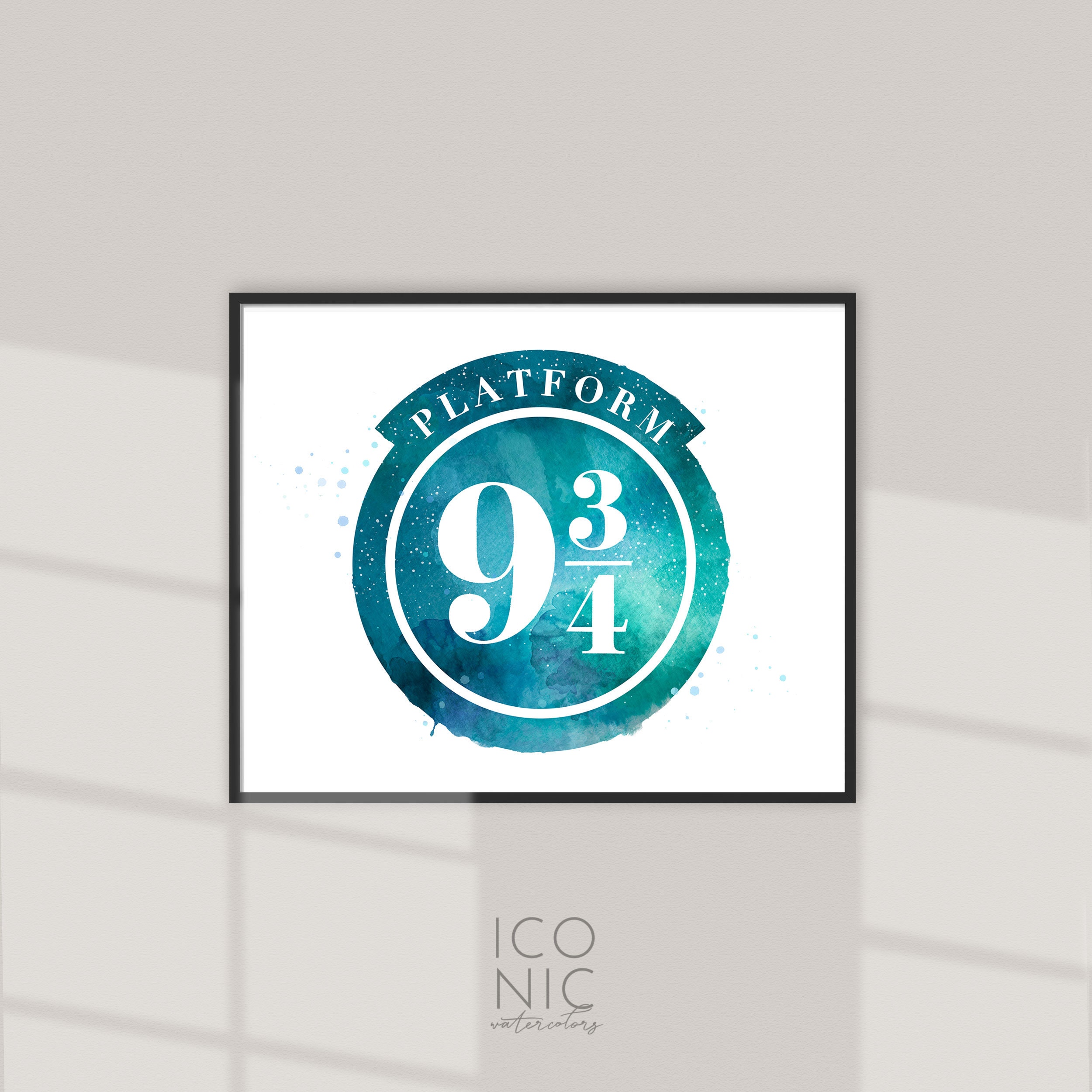 Platform 9 3/4 PRINT Harry Potter Printable Harry Potter | Etsy