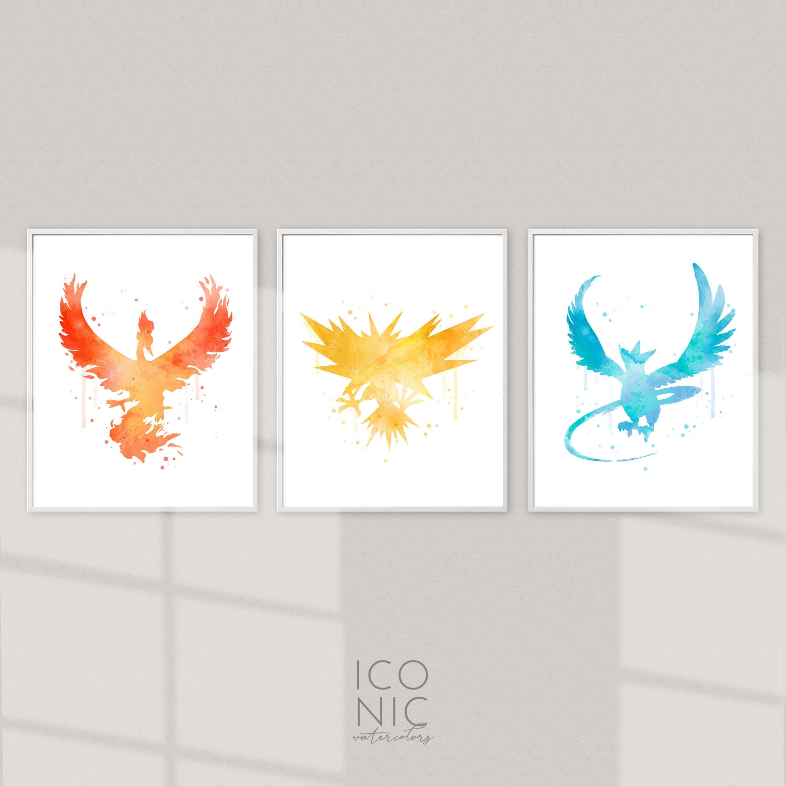 Bundle Moltres Zapdos Articuno Pokemon Card GB Sprite Art Gx 