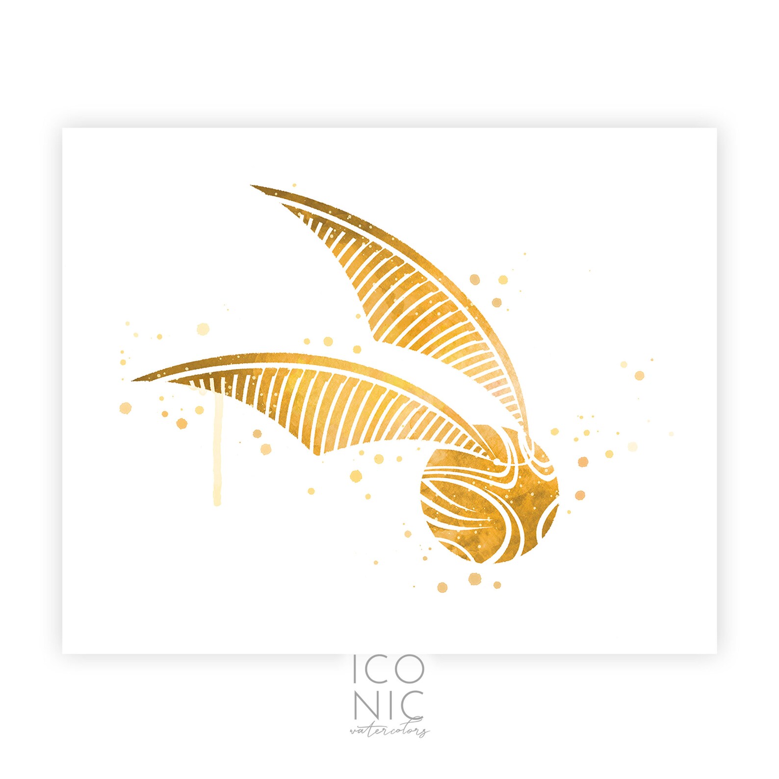 GOLDEN SNITCH Printable Harry Potter Print Harry Potter | Etsy