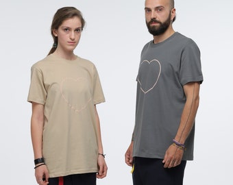 T-shirt minimalistic style, named success and love, unisex model with variation