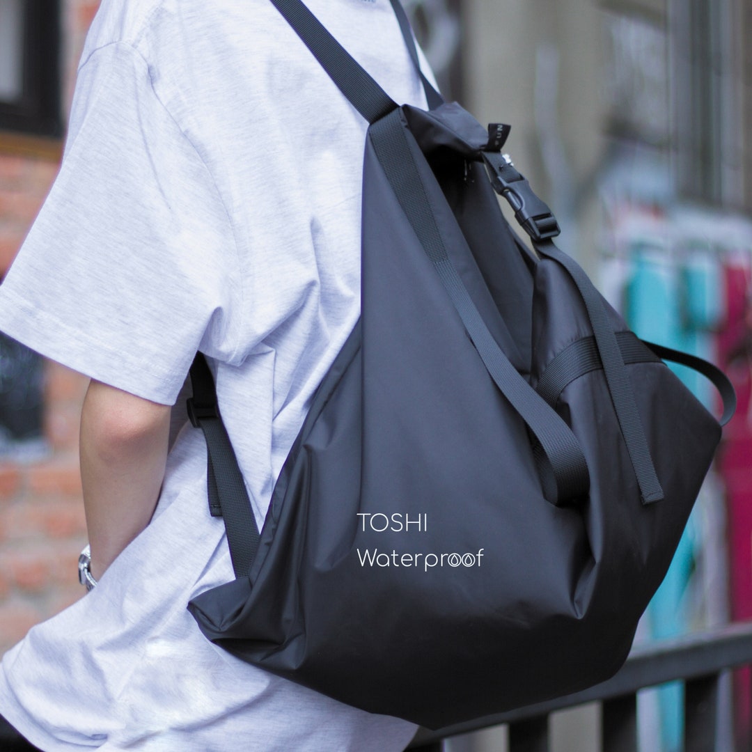 Waterproof Convertible TOSHI Triangle Backpack, Gym Bag ,shoulder