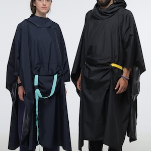 Water proof  raincoat, unisex oversize, lightweight cape/poncho with hood, raincoat for walks