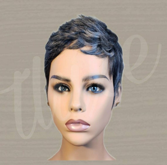 Human top pixie wigs