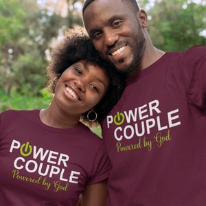 Power Couple, Powered by God SVG, PNG and mockup