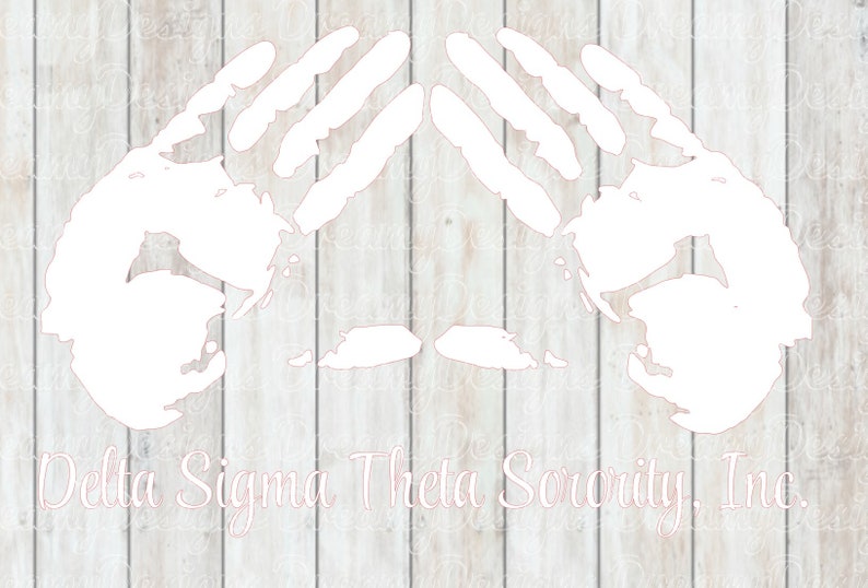 Delta Sigma Theta pyramid hands SVG PNG clipart cutting files Etsy
