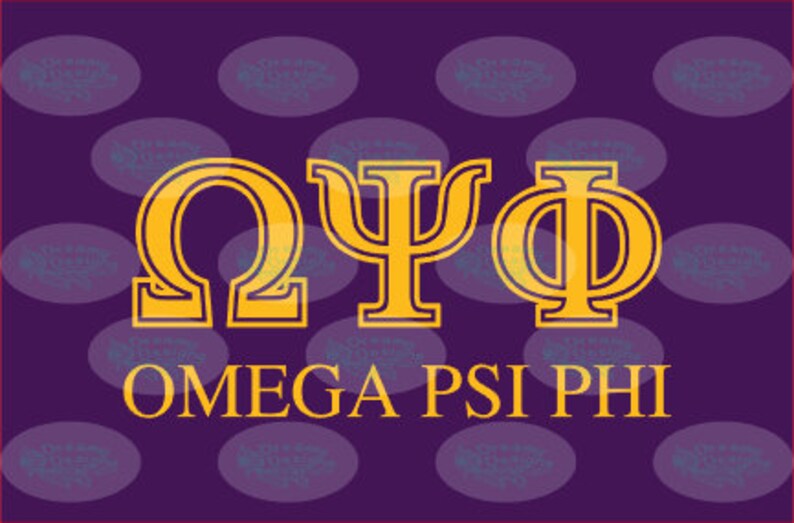 Omega Psi Phi Greek Symbols PNG | Etsy