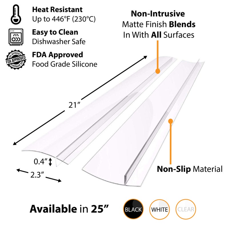 Linda's Silicone Stove Gap Covers 2 Pack Heat Resistant Etsy