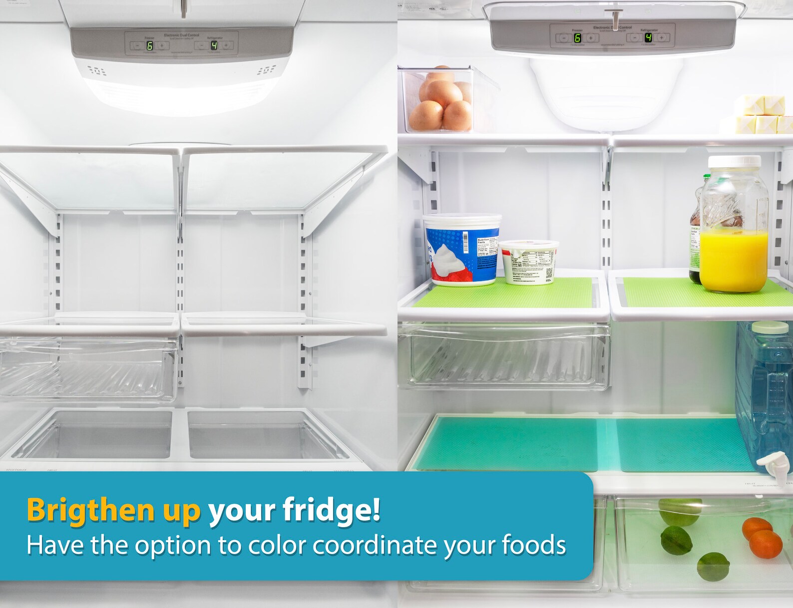 Refrigerator Liners for Shelves by Lindas Essentials 8 Pack Etsy