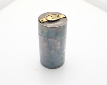 Encendedor de mesa de gas de plata maciza vintage Hermes de la década de 1960 ¡MUY RARO!