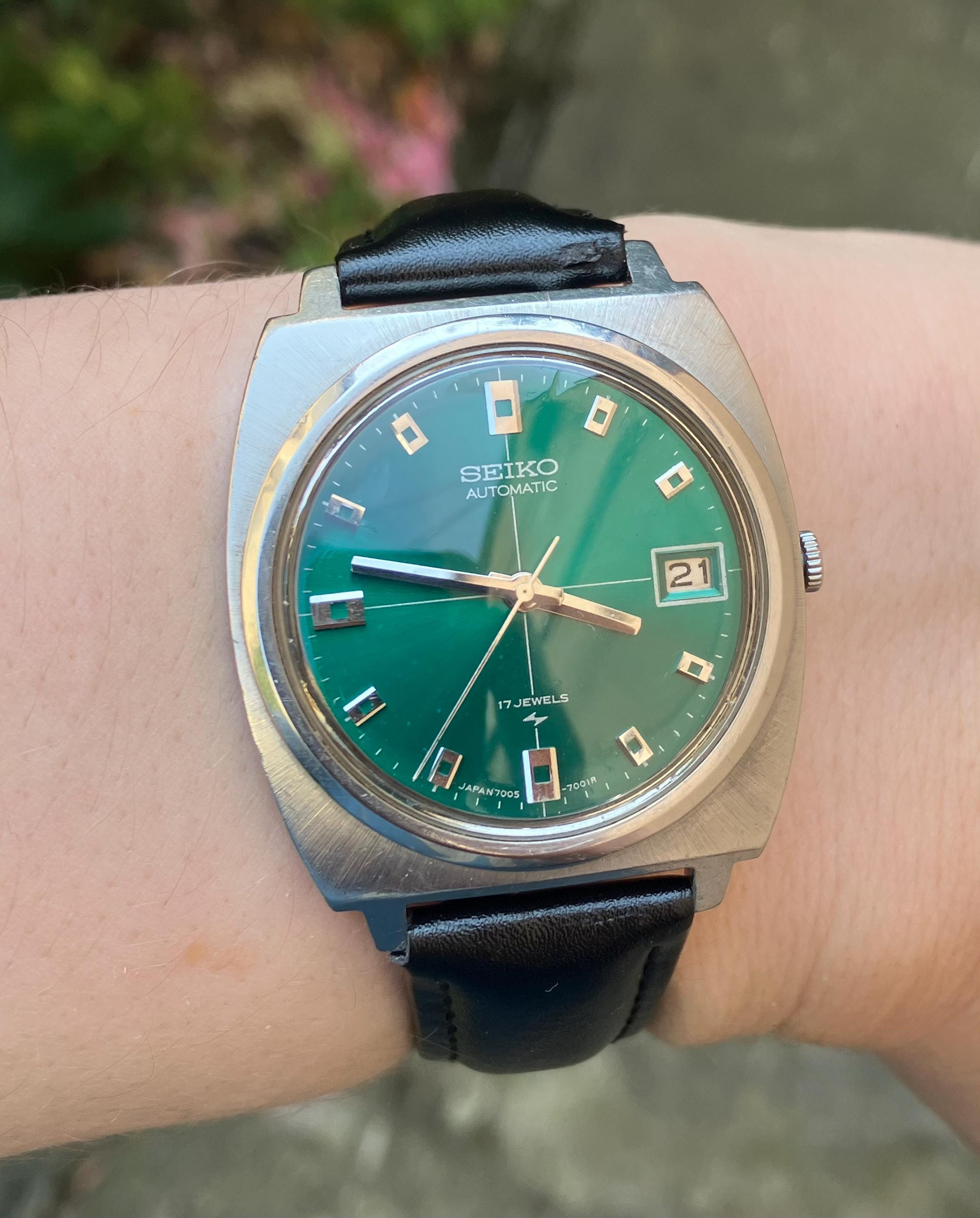 Seiko 7005 Watch - Etsy
