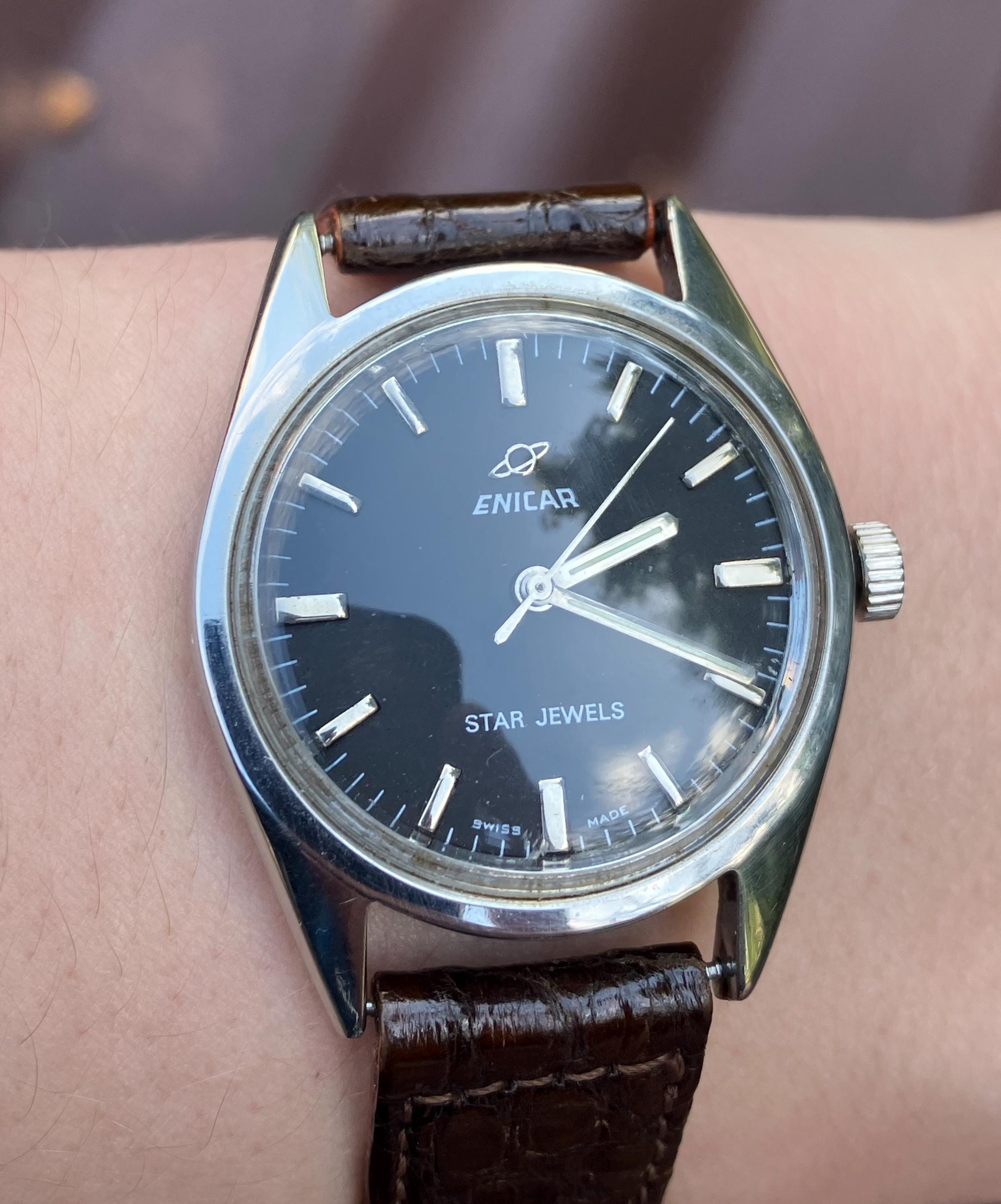 Men Vintage Enicar Watch - Etsy