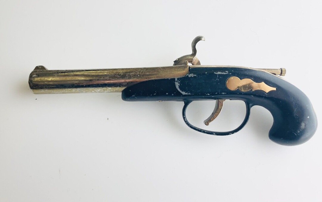 Long Vintage 1960s Novelty Pistol Lighter Flintlock Lighter Etsy