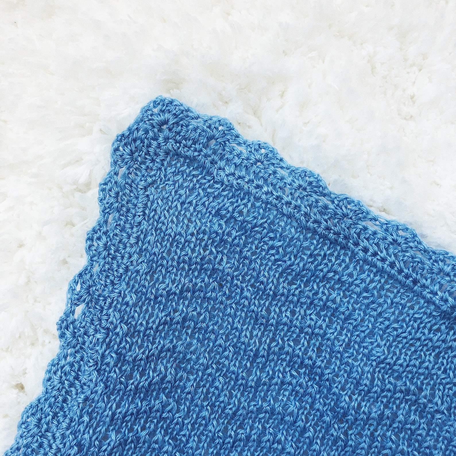 Sky Blue knit blanket for baby Soft knit boy blanket Plaid Etsy