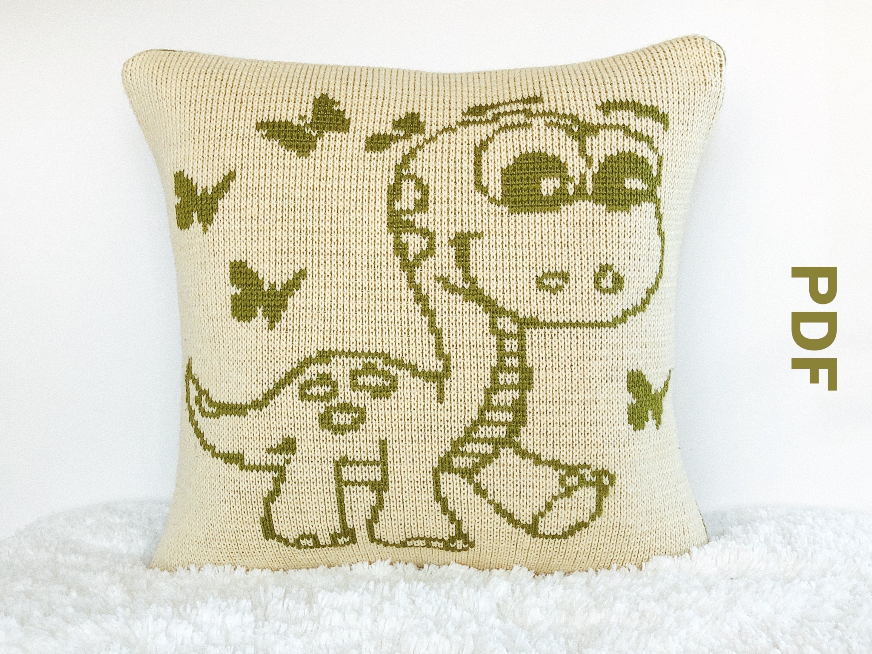 Dinosaur Pillow Knit pillow patterns Funny home decor Etsy