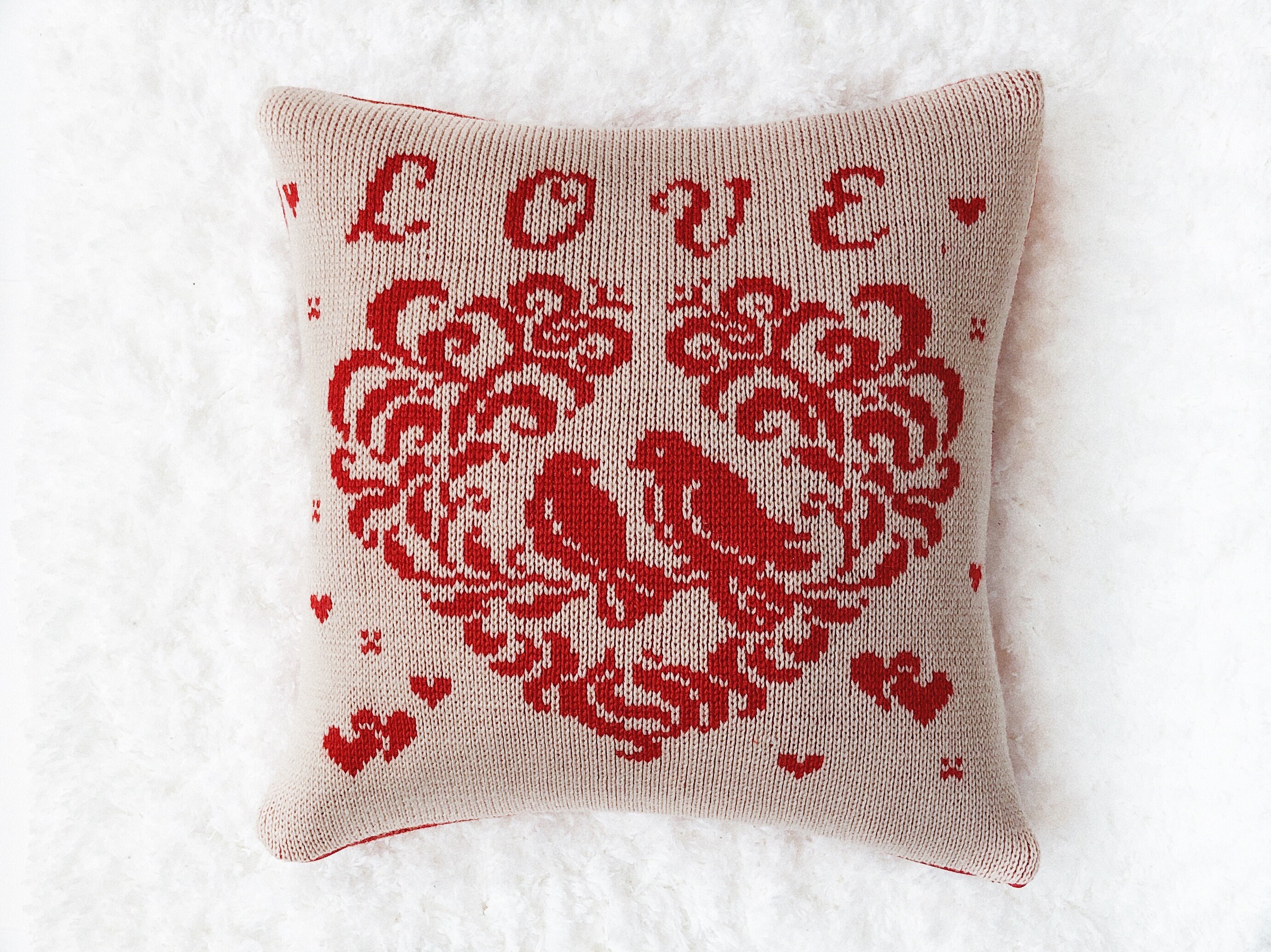 Pattern knitting Cross stitch PDF Holiday Pillow covers Etsy