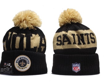 saints beanie with pom