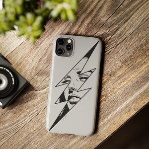 Pop Art Style Lightning Girl Slim Phone Case for iPhone 11 - 14, Pro, Pro Max, Plus, Mini