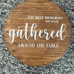 Wood Tray, Round Wood Tray, Round Wood Lazy Susan, Charcuterie Board, Farmhouse Tray Personalized Round Tray, Lazy Susan, Turntable