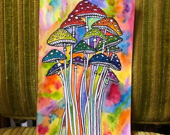 picture Stoner Trippy Mushroom Drawing stoner mushroom etsy