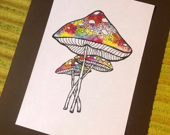 pic Stoner Trippy Art Drawings trippy stoner art etsy